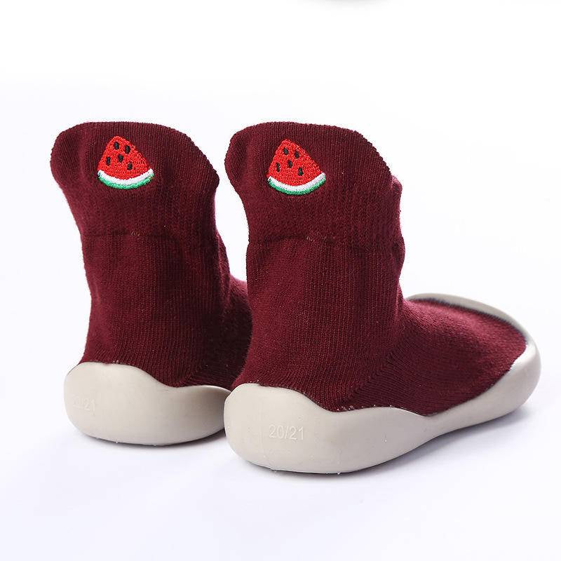 Toddler Non-Slip Sock Shoes with Fruit Print