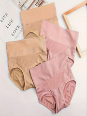 4pcs High Waist Tummy Control Panties Butt Lifting Briefs