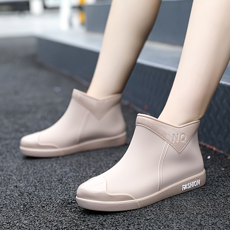 Women's Short Rain Boots Non-Slip Wear-Resistant