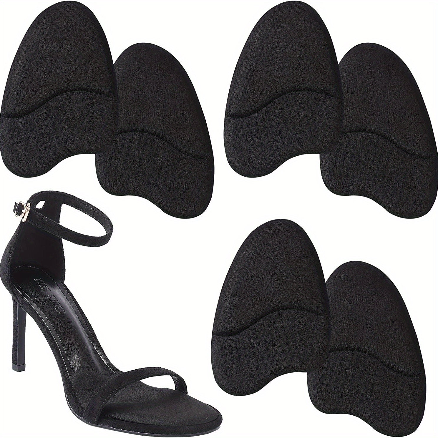 3 Pairs Metatarsal Pads Women Anti-Sliding Forefoot Pads for Open Toe Shoe