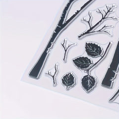 Branches Leaves Clear Stamps For Holiday Card Making Decoration