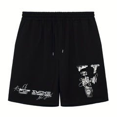 King Of York Men's Comfy Solid Elastic Waist Shorts