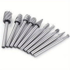 10pcs Carbide Grinding Bits Set for Rotary Tools
