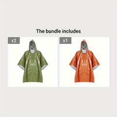 Waterproof Survival Raincoat Reflective Blanket for Camping