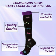 Compression Long Socks - Enhance Performance and Reduce Fatigue