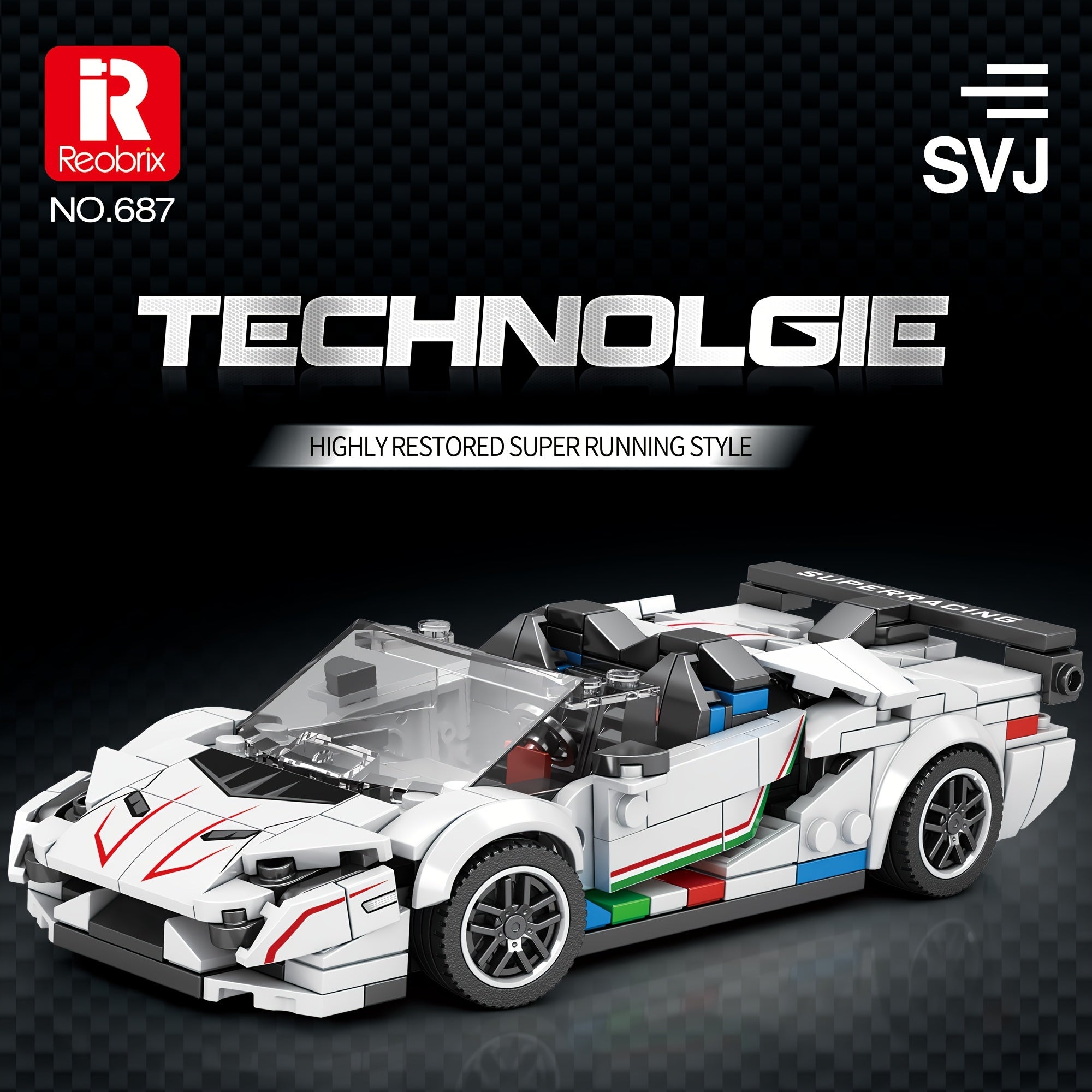 Reobrix Classic Racing Series Building Block Toy Gift