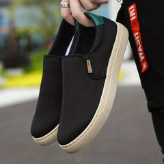 Men's Lightweight Slip On Canvas Loafers for Outdoor Walking