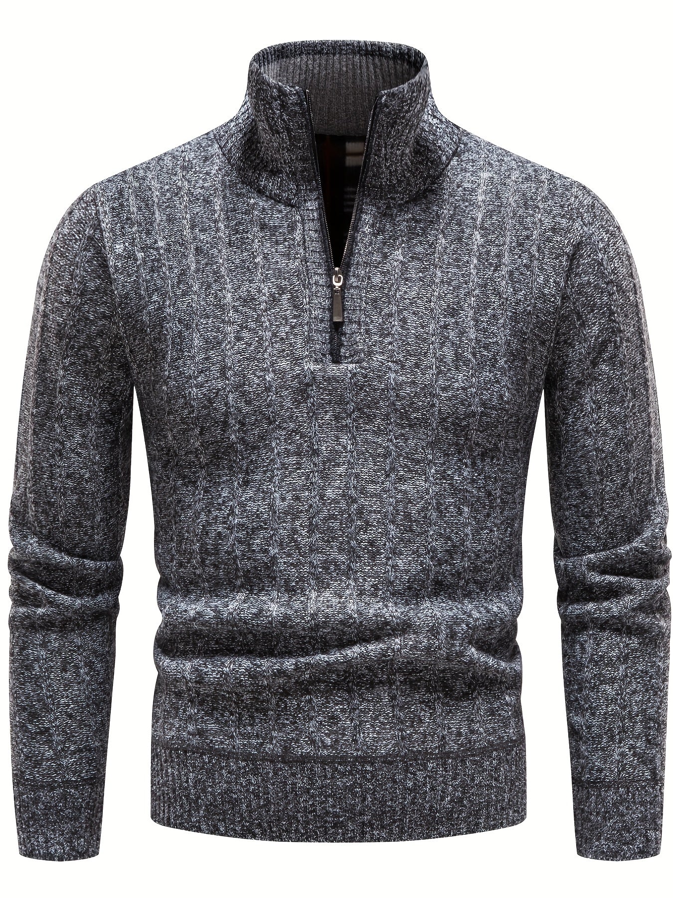 Men's Knitted Sweater Casual Warm Herringbone Pullover For Spring Fall