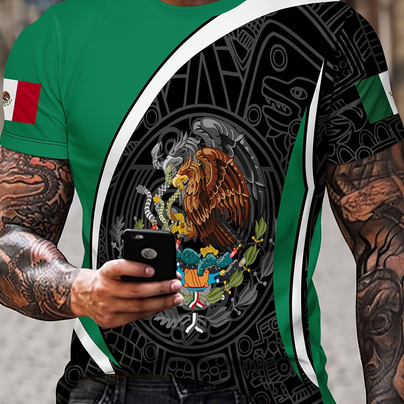 KING Crown Print Men's Short Sleeve T-shirt Autumn Stylish Tees