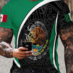 KING Crown Print Men's Short Sleeve T-shirt Autumn Stylish Tees