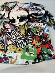 GRAFFITI All Over Print Men's Long Sleeve Novelty T shirt