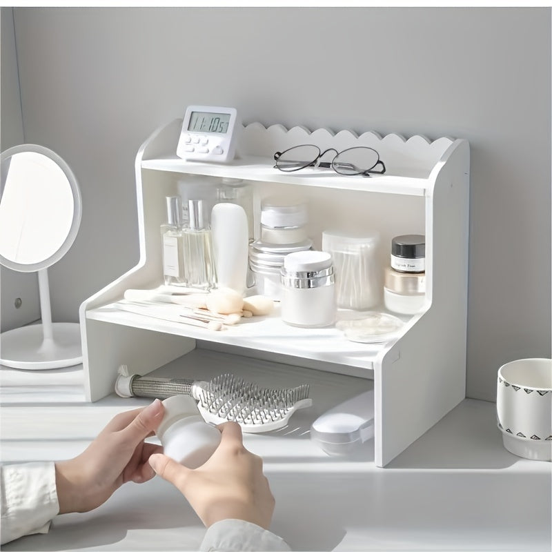 Double Layer Heightening Storage Rack for Office and Dorm