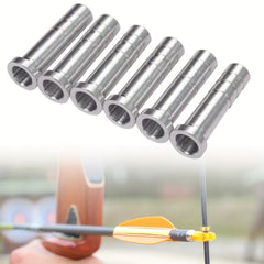 30 Pcs Aluminum Arrow Tips for 6.2mm Carbon Arrows, Compound & Recurv