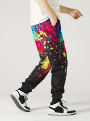 Men s Colorful Drawstring Sweatpants Pocket Casual