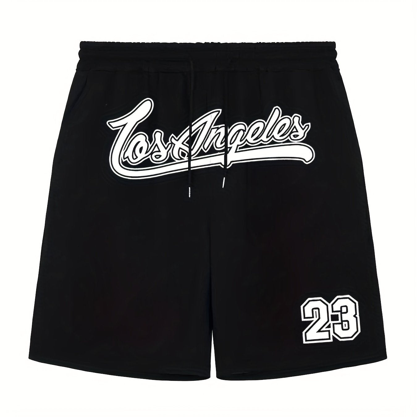 Men's Casual Solid Drawstring Shorts For Summer