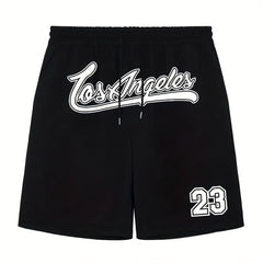 Men's Casual Solid Drawstring Shorts For Summer