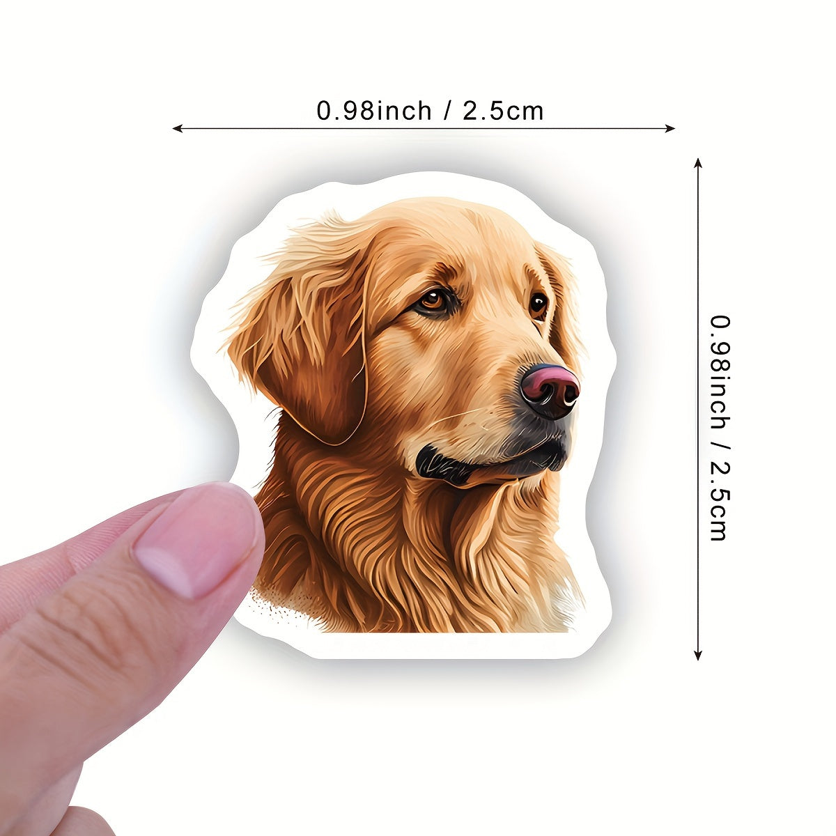 Golden Retriever Stickers Laptop Water Bottle Phone Luggage Dog Stickers