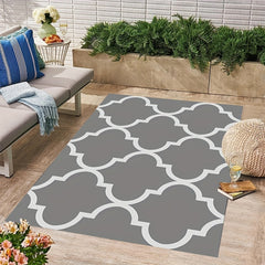 Waterproof Crystal Velvet Outdoor Rug for Patio RV Camping