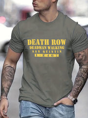 Death Row Print Tee: Casual Stretch Breathable T shirt