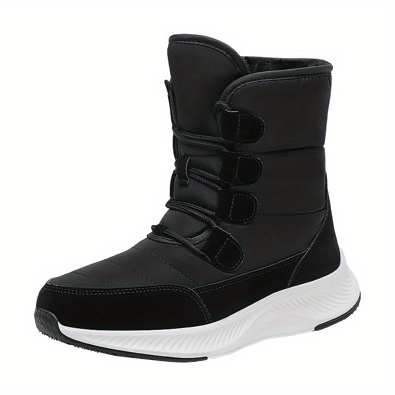 Plush Lined Waterproof Snow Boots for Fall Winter