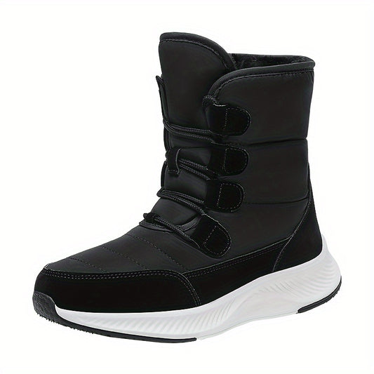 Plush Lined Waterproof Snow Boots for Fall Winter