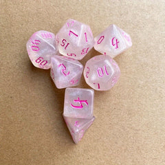 7pcs Acrylic Opaque Polyhedral Dice Set for Table & Role Playing Games