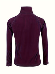 Women's Fleece Winter Coat Quarter Zip Sports Jacket