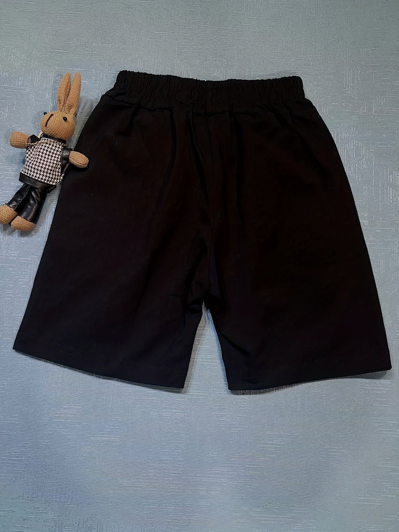 Girls Embroidered Letter Sweat Shorts Stretch Casual Sports Shorts For Kids