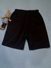 Girls Embroidered Letter Sweat Shorts Stretch Casual Sports Shorts For Kids