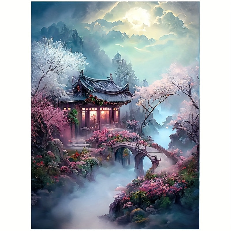 5D Diamond Painting House Set for Beginners - 15.75 x 27.56 Inches