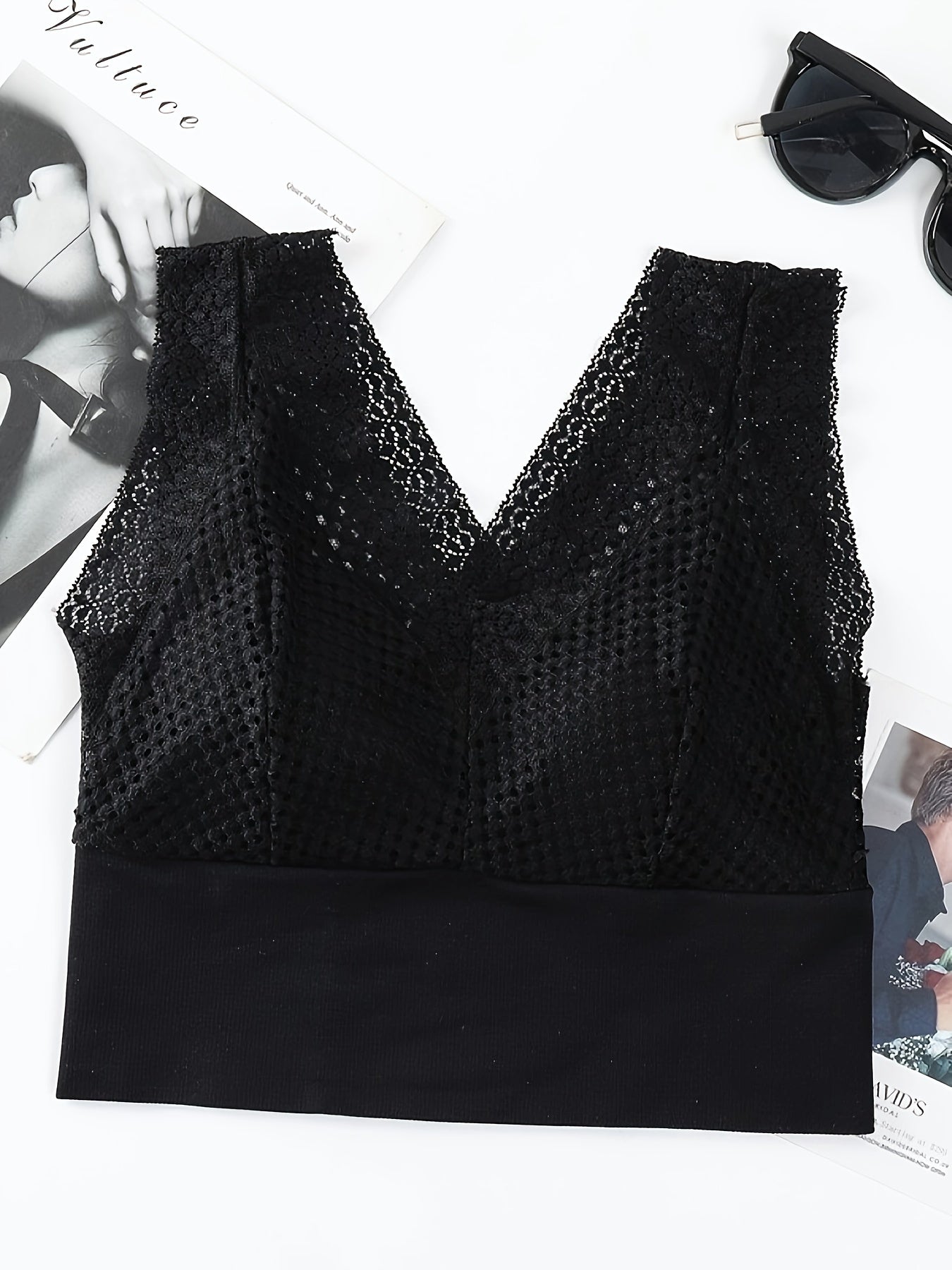Comfy Lace Push Up Bra, Wireless