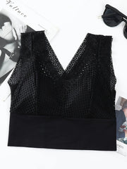 Comfy Lace Push Up Bra, Wireless