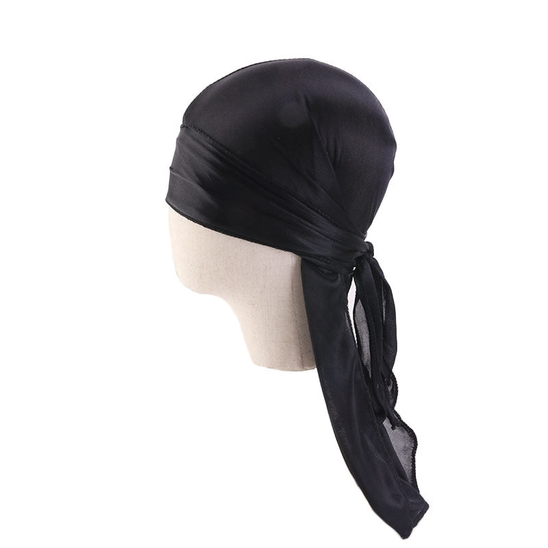 Kids Silk Sleep Cap Boys Pirate Cap Girls Headwraps