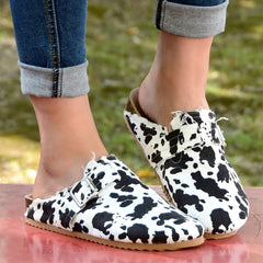 Women's Buckle Flat Mules Casual Slip On Slides Shoes