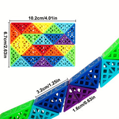 Educational Snake Cube Toy SENGSO 24 Segment Fidget Snake Cube Puzzle Toy