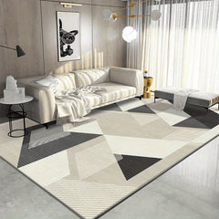 Modern Geometric Area Rug for Living Room Non Shedding Floor Carpet