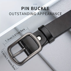 Men's Casual PU Leather Belt for Pants Jeans