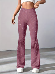 High Waist Flared Leg Pants for Women