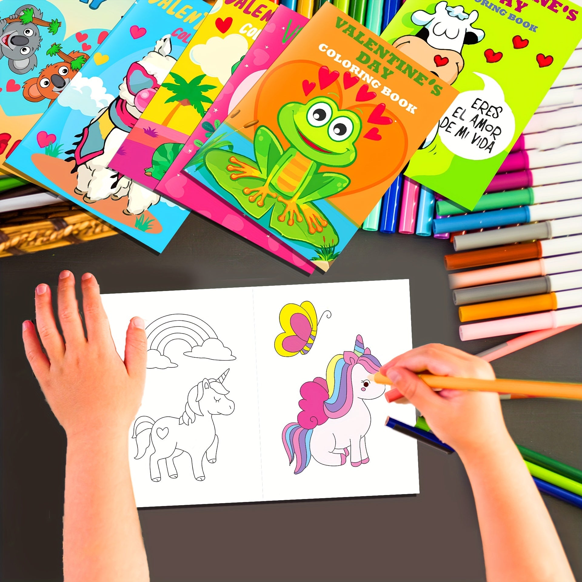 12pcs Colorful DIY Coloring Doodle Book for Classroom Exchange & Party Favors
