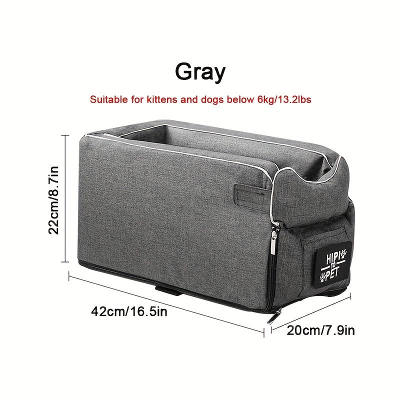 Soft Dog Car Seat Washable Travel Bag for Small Dogs Comfortable Booster Seat