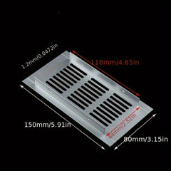 2pcs 80mm Wide Aluminum Alloy Vents Perforated Sheet Air Vent Grille