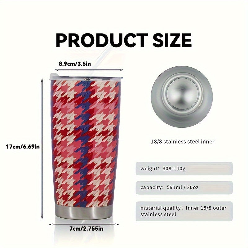 20oz Stainless Steel Printed Insulated Cup for Outdoor Sports