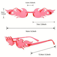 5 Pairs Colorful Sunglasses for Summer Beach Vacation Buddy Sharing Outfit