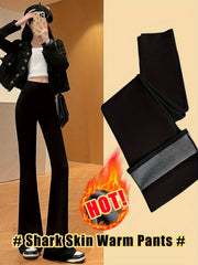 Warm Plus Velvet Flared Pants High Elasticity Women's Clothing