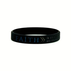 Faith Pray Power Silicone Bracelet - Inspirational Letter Pattern