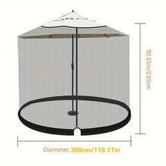 Umbrella Mosquito Net Outdoor Sunshade Easy Installation and Reusable