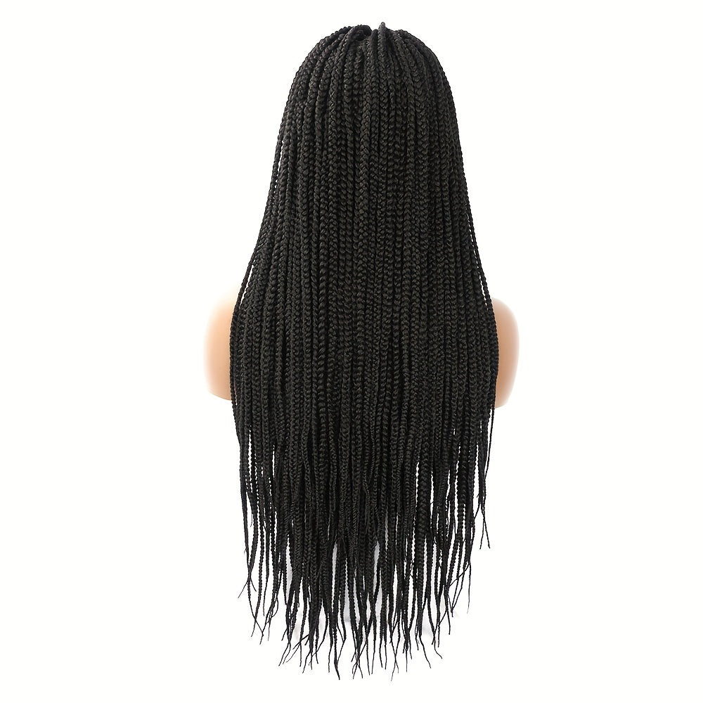 86 36 Cm Lace Knotless Box Braided Wigs For Women