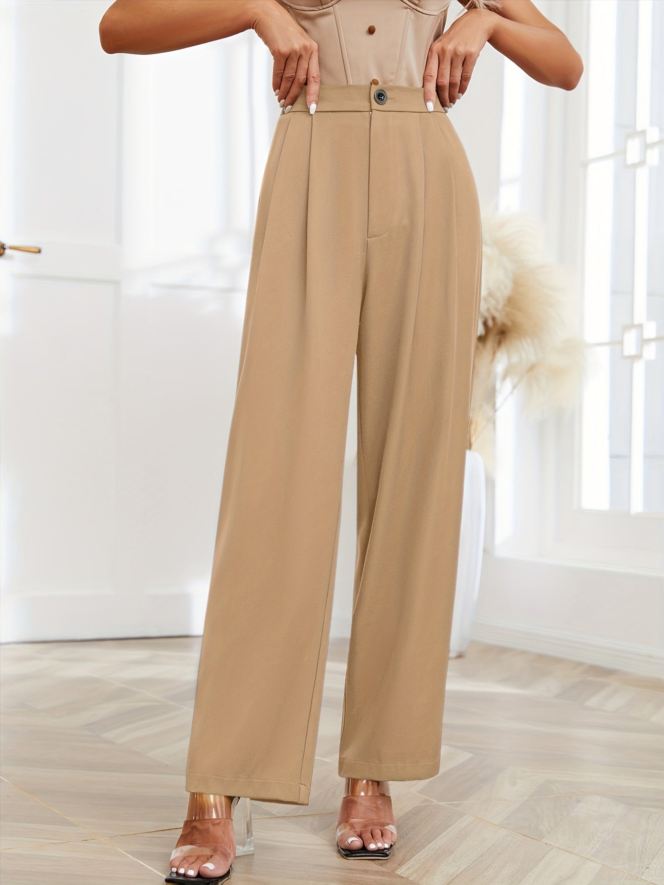 Loose High Waist Wide Leg Pants for Women