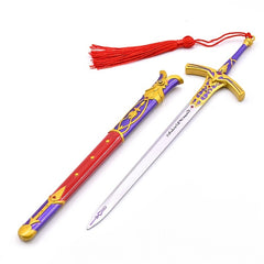 Anime Oath Victory Sword King Arthur's Alloy Metal Mini Stone