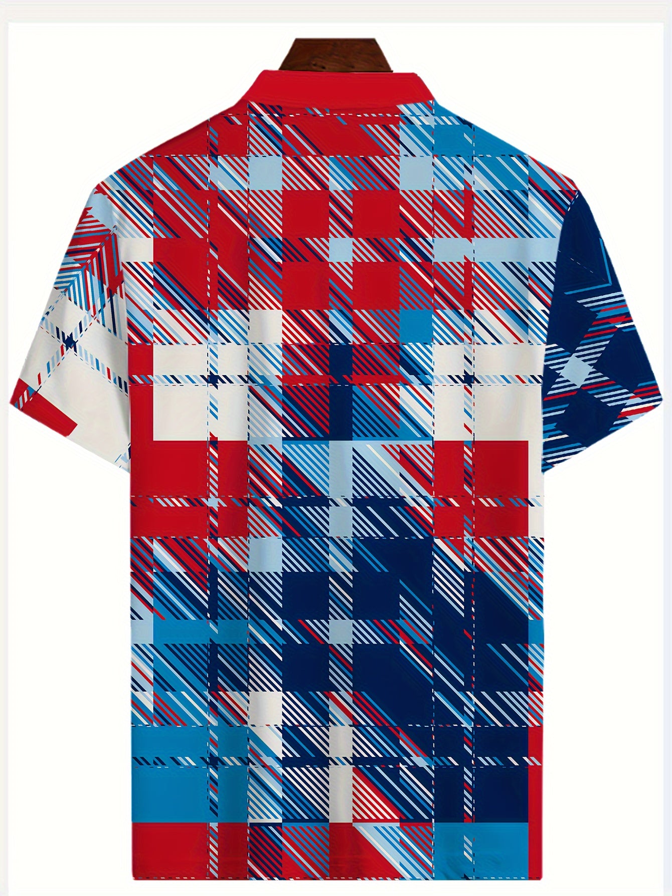 Men's Vintage Style Lapel Short Sleeve Shirt
